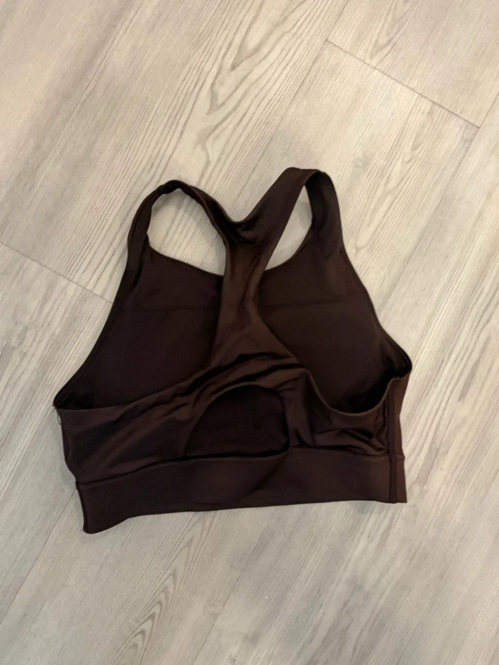 Aerie Brown Racerback Crop Sports Bra